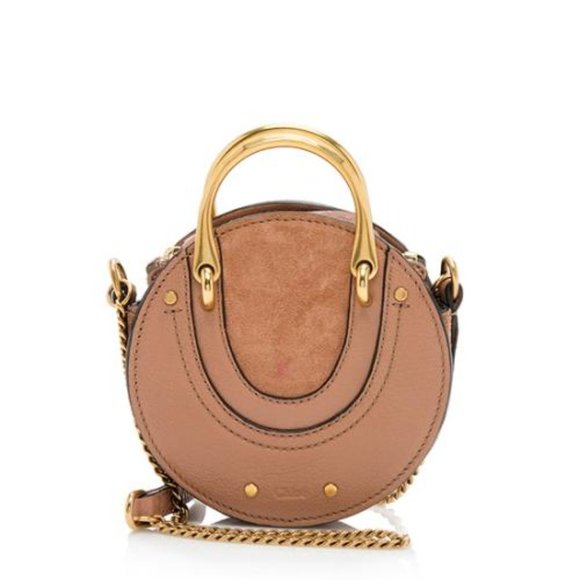 Chloe Handbags - Chloe Suede Brown Mini Pixie Crossbody Bag